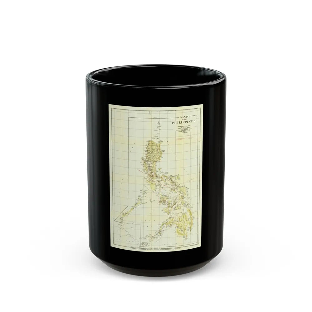 Philippines, The (1905) (Map) Black Coffee Mug-15oz-Go Mug Yourself