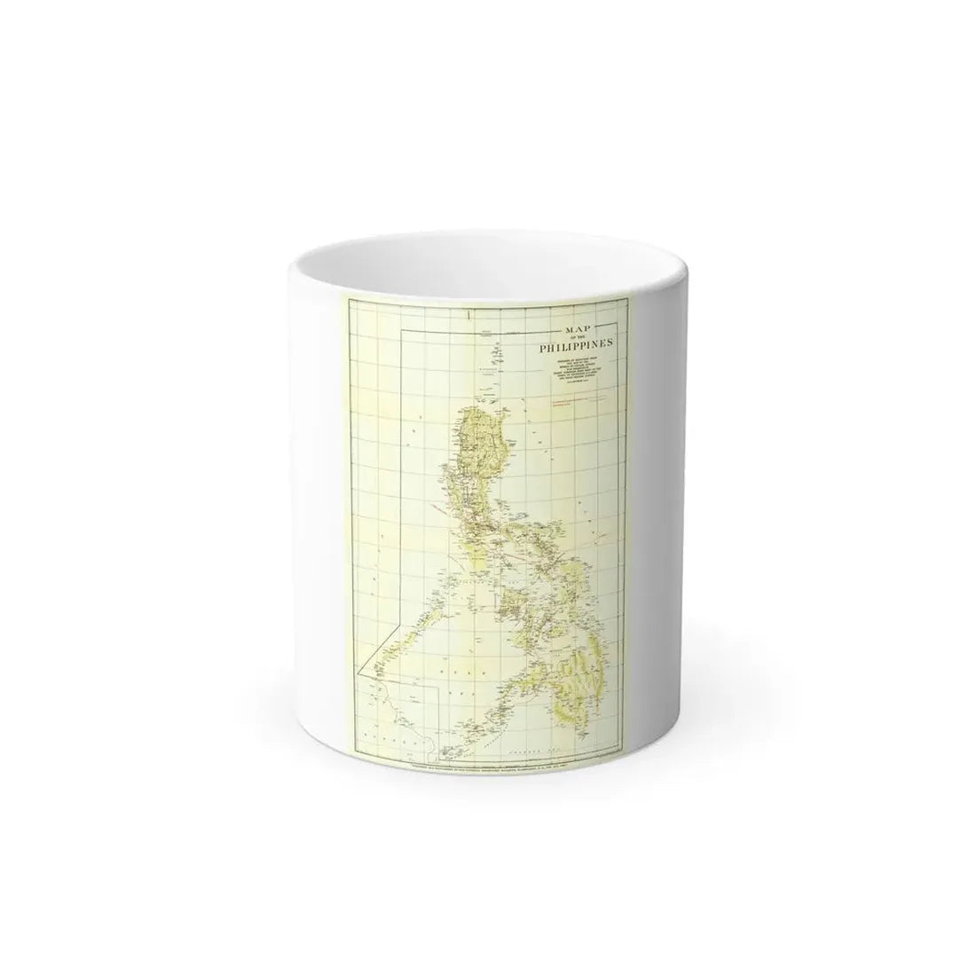 Philippines, The (1905) (Map) Color Changing Mug 11oz Default Title 11oz - Go Mug Yourself