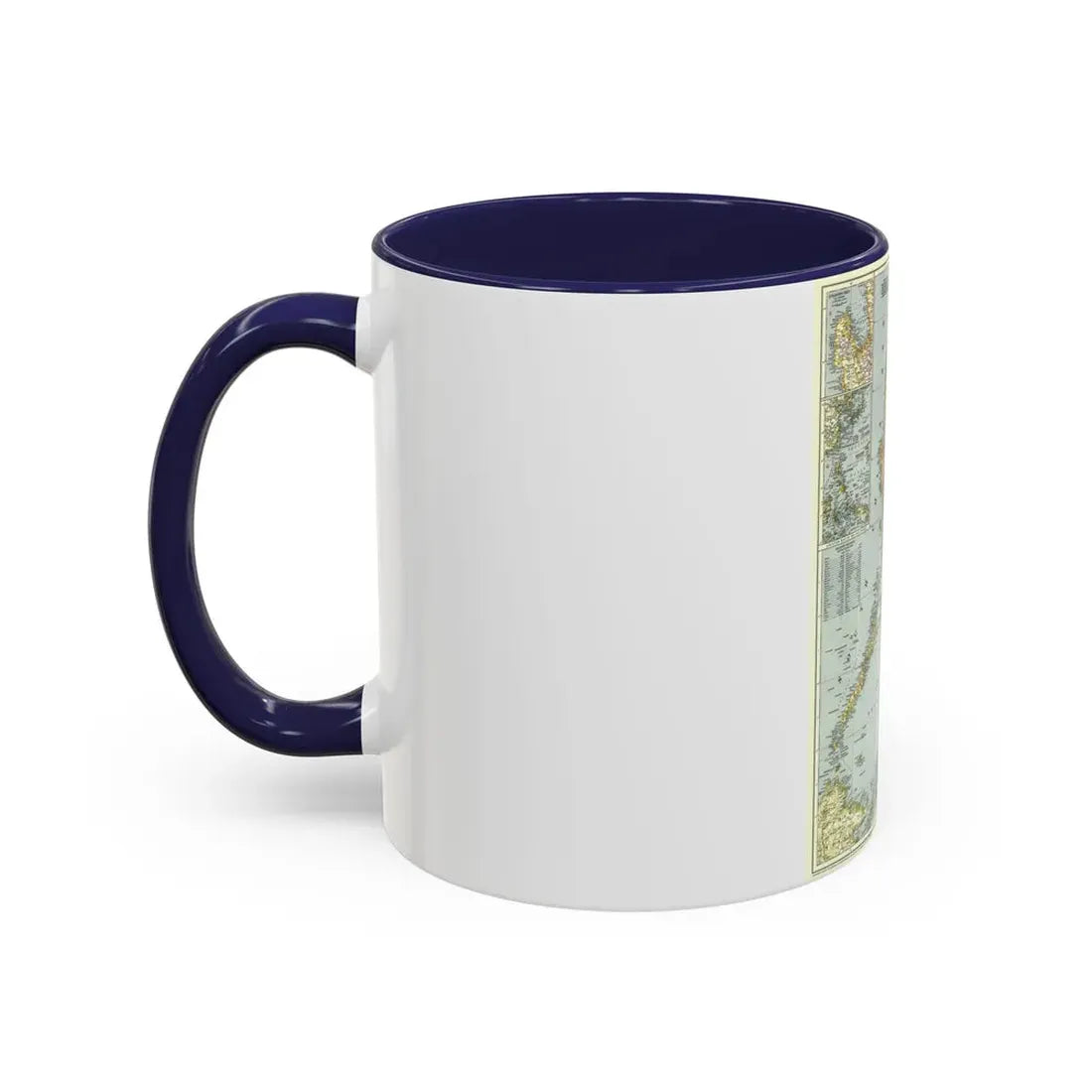 Philippines, The (1945) (Map) Accent Coffee Mug - Go Mug Yourself