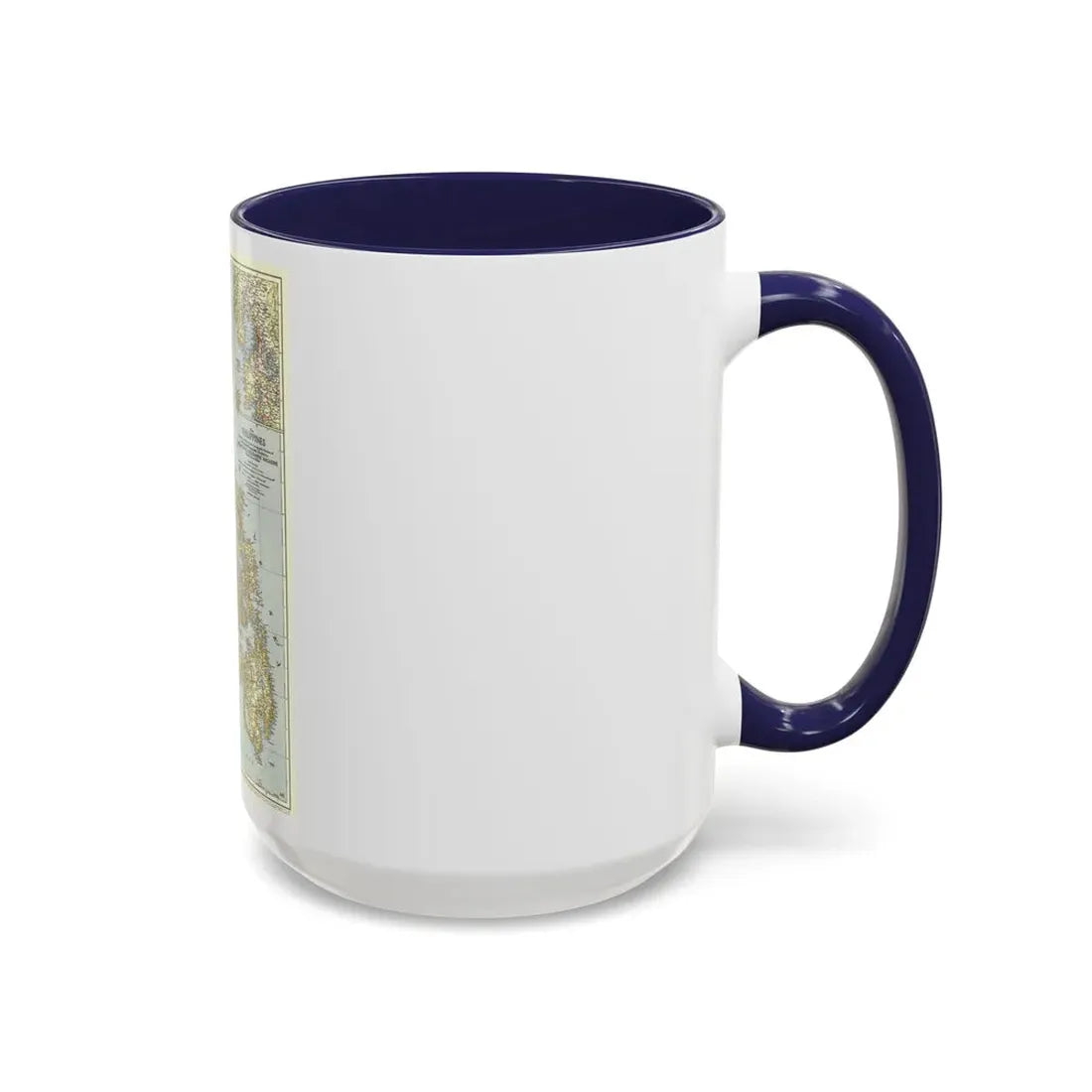 Philippines, The (1945) (Map) Accent Coffee Mug - Go Mug Yourself