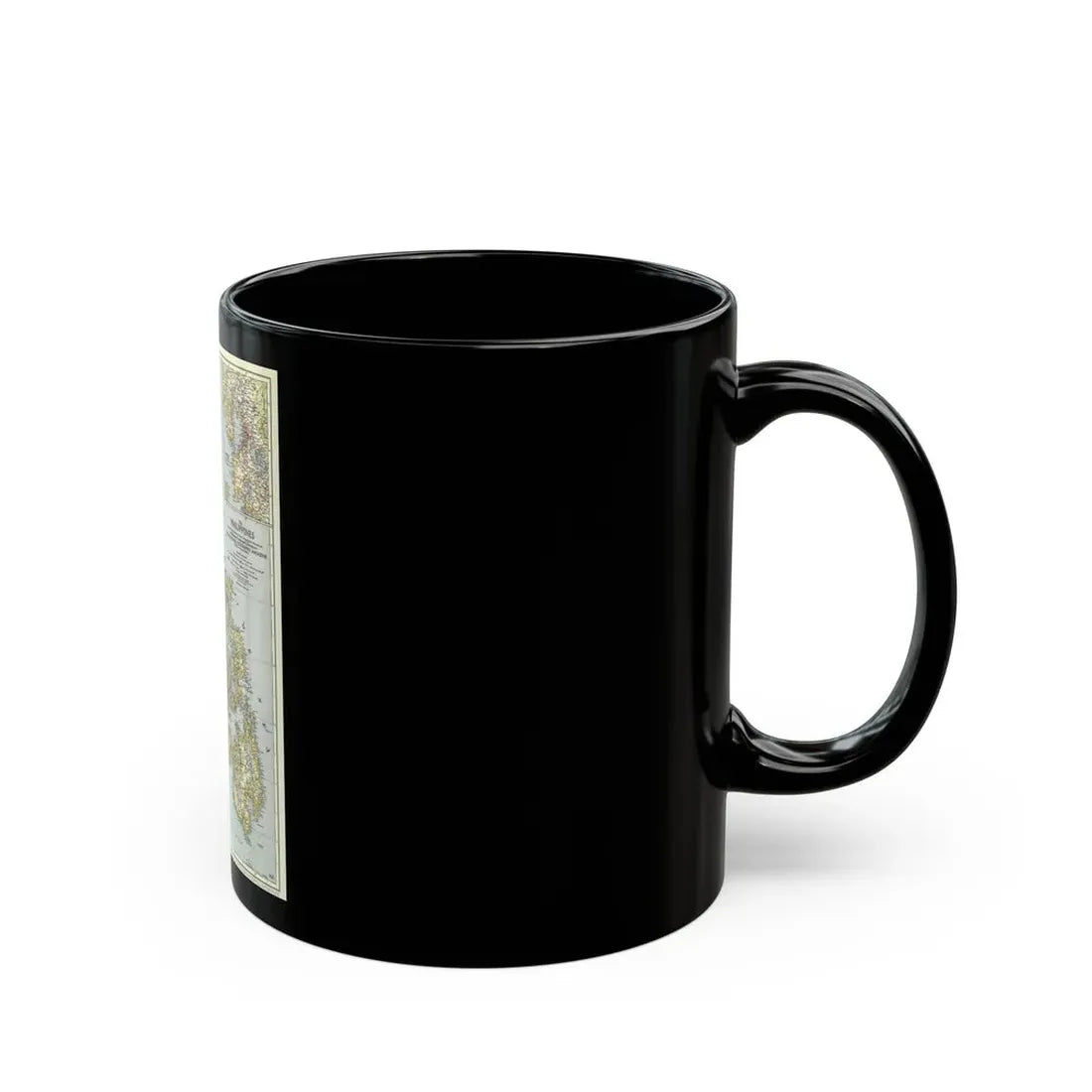 Philippines, The (1945) (Map) Black Coffee Mug - Go Mug Yourself
