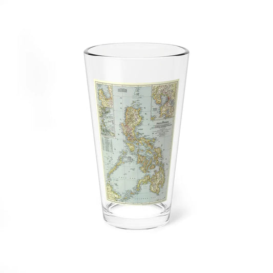 Philippines, The (1945) (Map) Pint Glass 16oz-16oz-Go Mug Yourself