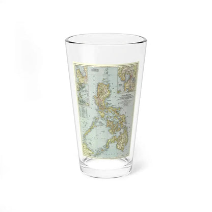 Philippines, The (1945) (Map) Pint Glass 16oz - Go Mug Yourself