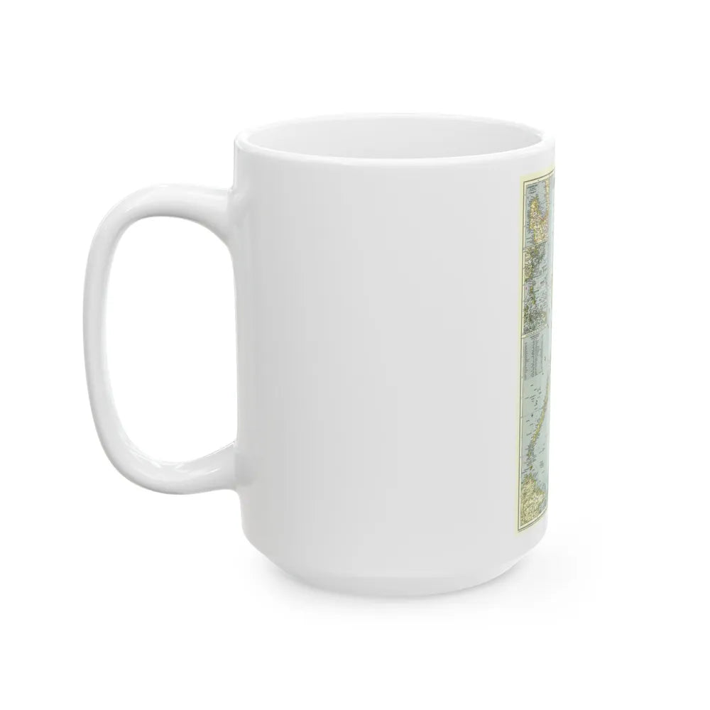 Philippines, The (1945) (Map) White Coffee Mug-Go Mug Yourself