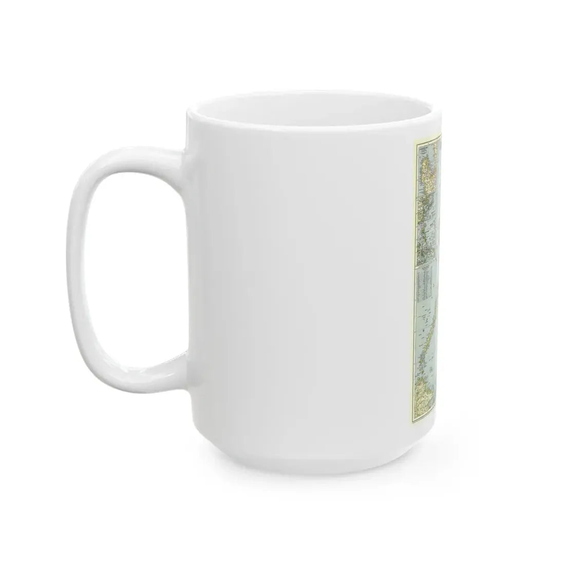Philippines, The (1945) (Map) White Coffee Mug - Go Mug Yourself