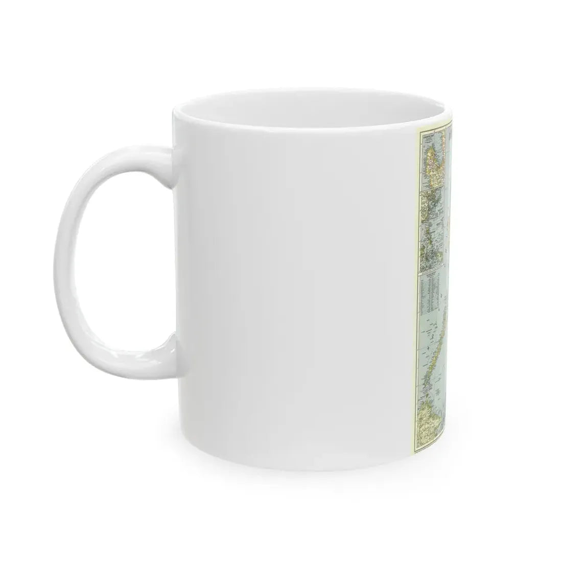 Philippines, The (1945) (Map) White Coffee Mug - Go Mug Yourself