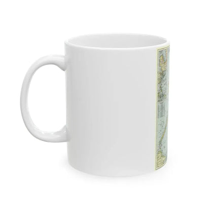 Philippines, The (1945) (Map) White Coffee Mug - Go Mug Yourself