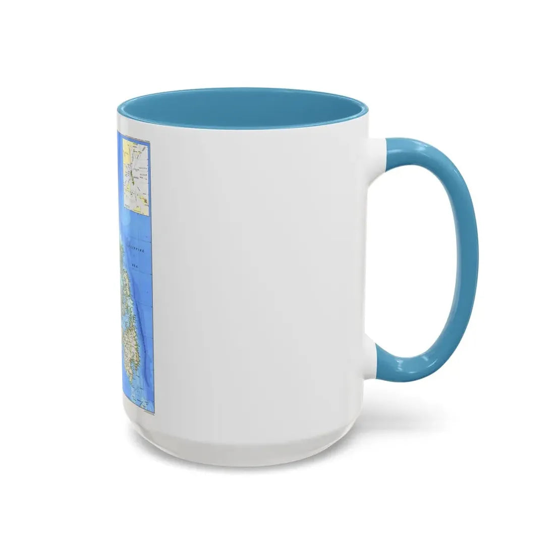 Philippines, The (1986) (Map) Accent Coffee Mug - Go Mug Yourself