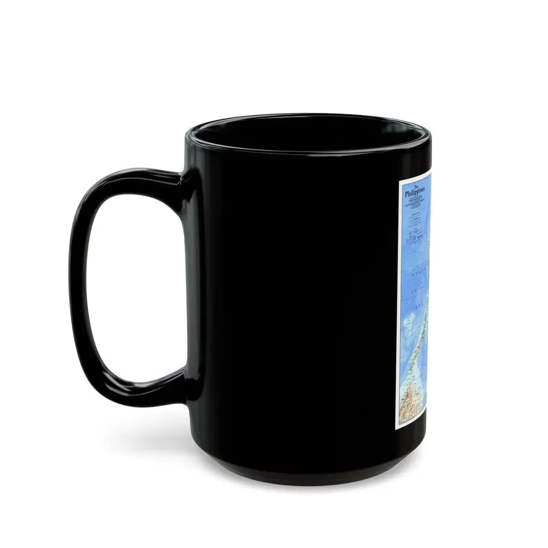 Philippines, The (1986) (Map) Black Coffee Mug - Go Mug Yourself