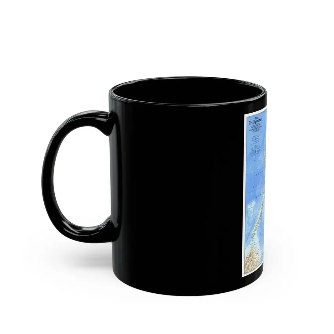 Philippines, The (1986) (Map) Black Coffee Mug - Go Mug Yourself