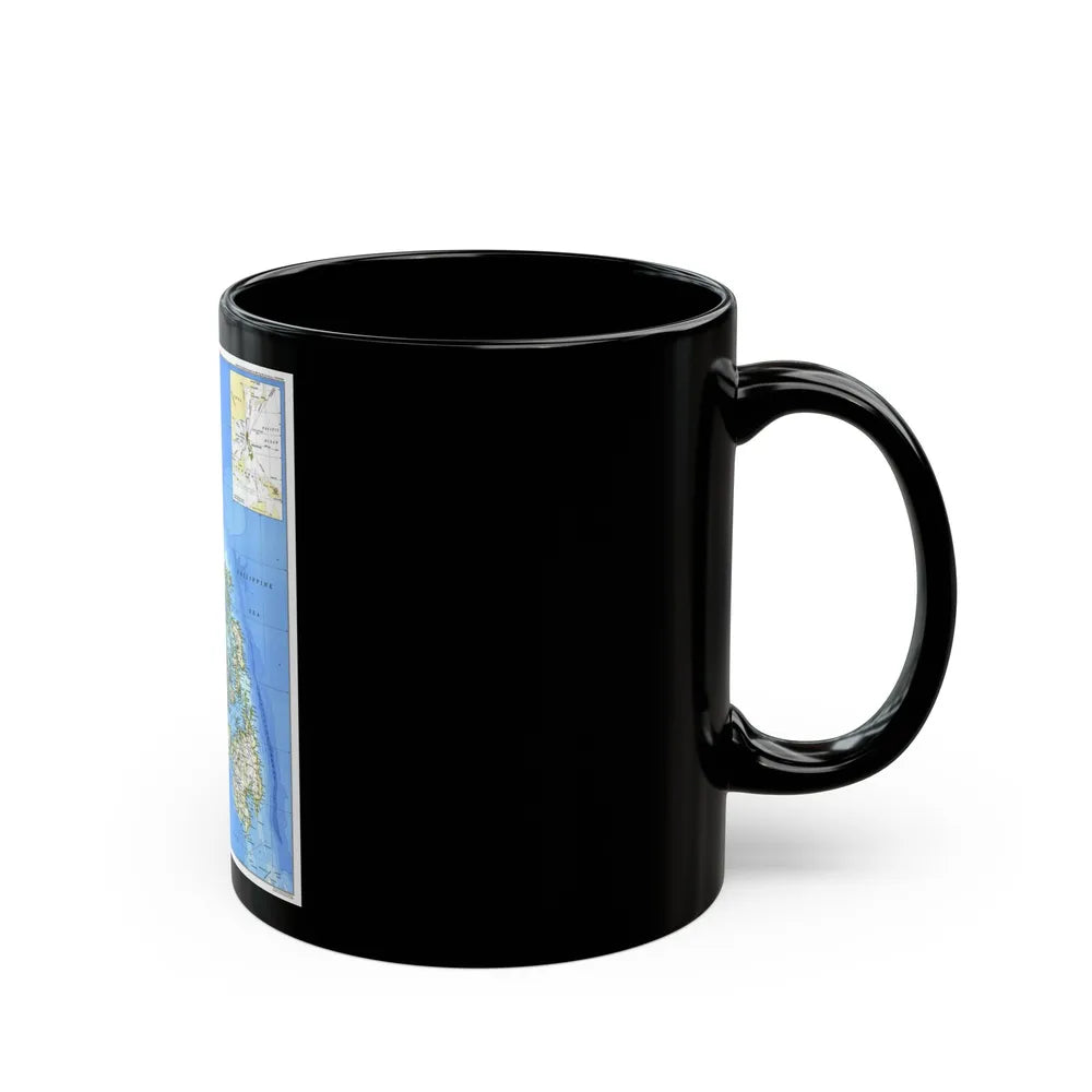 Philippines, The (1986) (Map) Black Coffee Mug-Go Mug Yourself