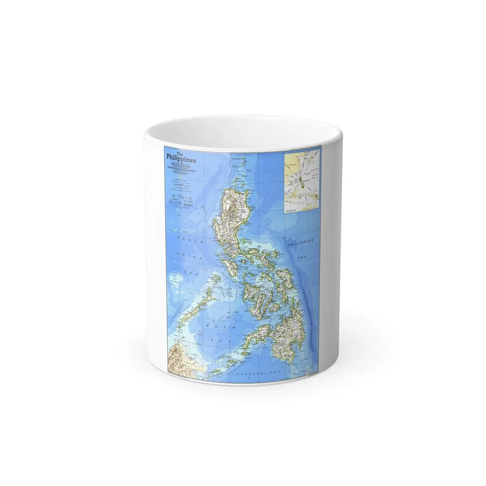 Philippines, The (1986) (Map) Color Changing Mug 11oz-11oz-Go Mug Yourself