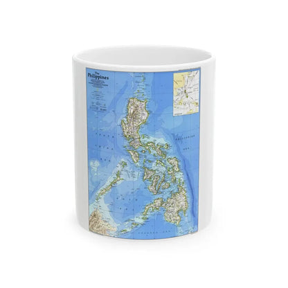 Philippines, The (1986) (Map) White Coffee Mug 11oz - Go Mug Yourself
