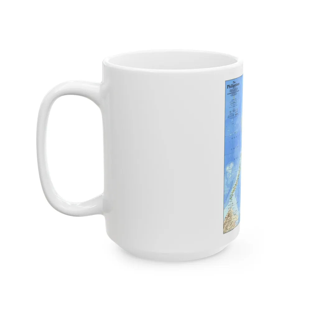 Philippines, The (1986) (Map) White Coffee Mug-Go Mug Yourself