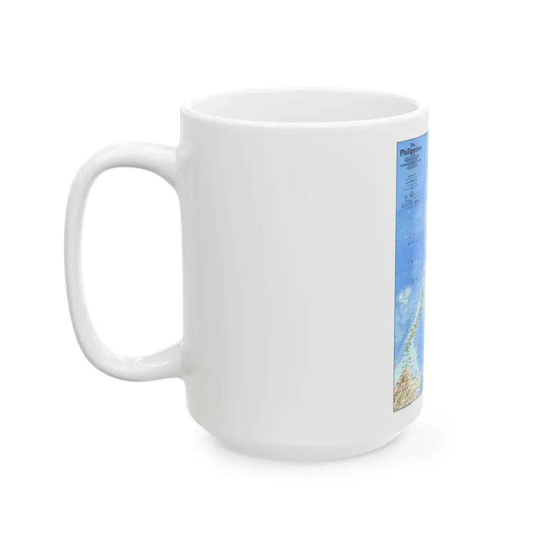Philippines, The (1986) (Map) White Coffee Mug - Go Mug Yourself