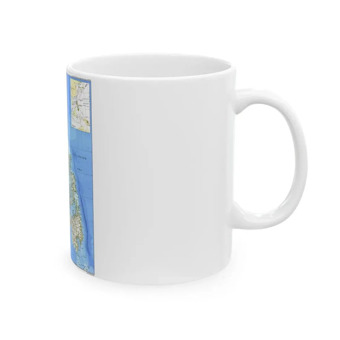 Philippines, The (1986) (Map) White Coffee Mug - Go Mug Yourself