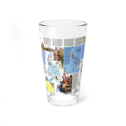 Philippines - The History of the (1986) (Map) Pint Glass 16oz-16oz-Go Mug Yourself