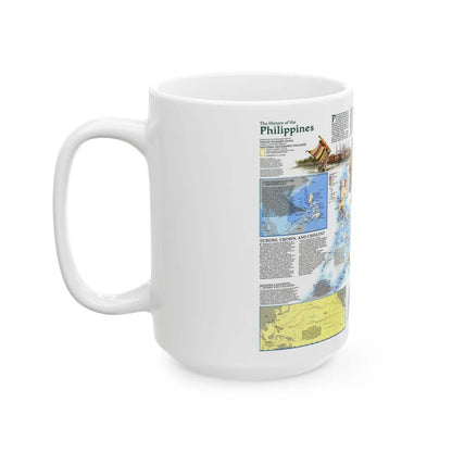 Philippines - The History of the (1986) (Map) White Coffee Mug-Go Mug Yourself