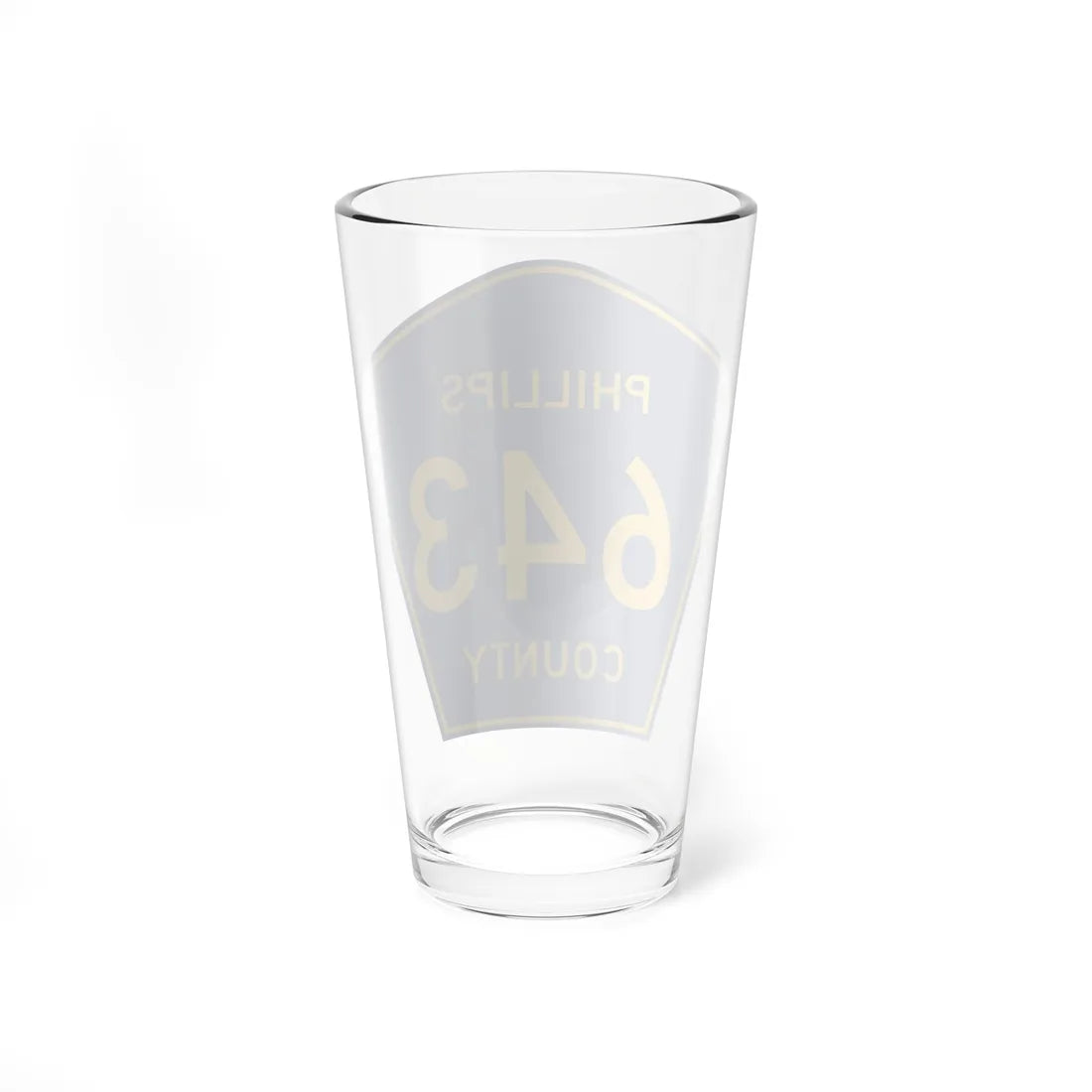 Phillips County Route 643 AR (Arkansas) (Road Sign) Pint Glass 16oz - Go Mug Yourself