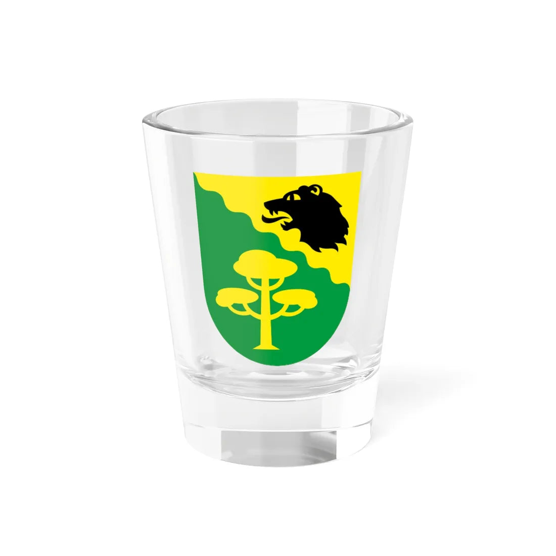 Põhja-Pärnumaa valla vapp (Estonia) (Coat of Arms) Shot Glass 1.5oz 1.5oz - Go Mug Yourself