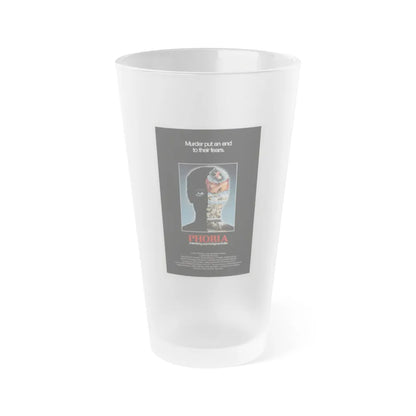 PHOBIA 1980 Movie Poster - Frosted Pint Glass 16oz-16oz-Frosted-Go Mug Yourself