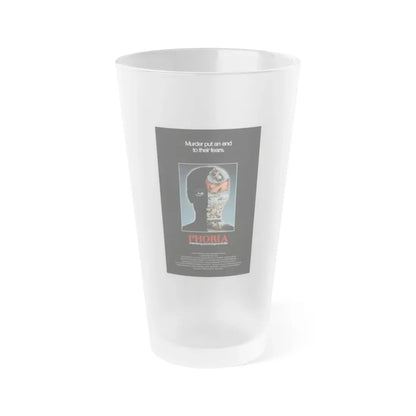 PHOBIA 1980 Movie Poster - Frosted Pint Glass 16oz 16oz Frosted - Go Mug Yourself