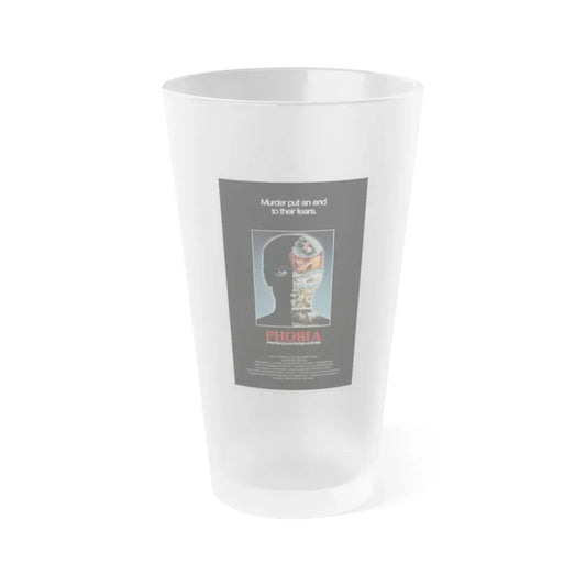 PHOBIA 1980 Movie Poster - Frosted Pint Glass 16oz 16oz Frosted - Go Mug Yourself