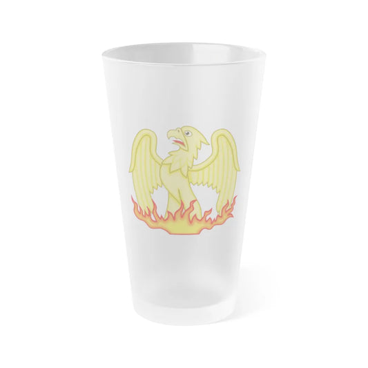 Phoenix Badge of Elizabeth I - Frosted Pint Glass 16oz-16oz-Frosted-Go Mug Yourself