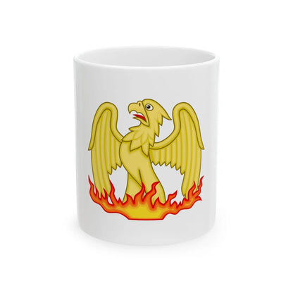 Phoenix Badge of Elizabeth I - White Coffee Mug 11oz - Go Mug Yourself
