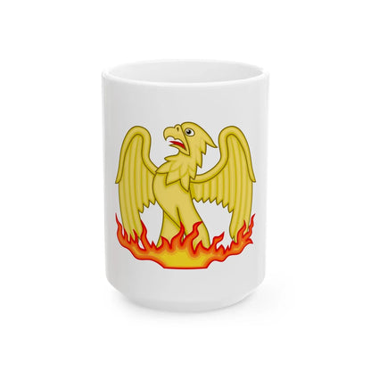 Phoenix Badge of Elizabeth I - White Coffee Mug 15oz - Go Mug Yourself