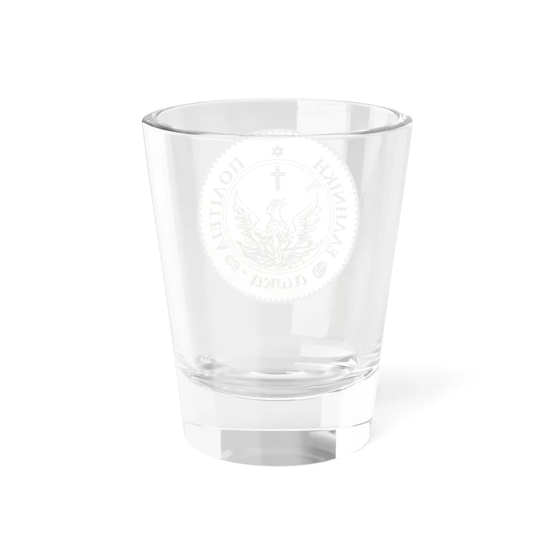 Phoenix Greek coin 1828-1833 Obverse (Greece) (Coat of Arms) Shot Glass 1.5oz - Go Mug Yourself