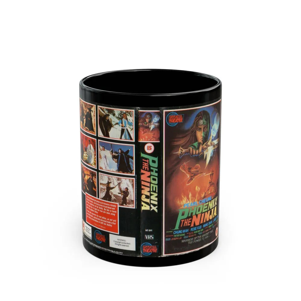 PHOENIX THE NINJA (VHS COVER) - Black Coffee Mug-11oz-Go Mug Yourself