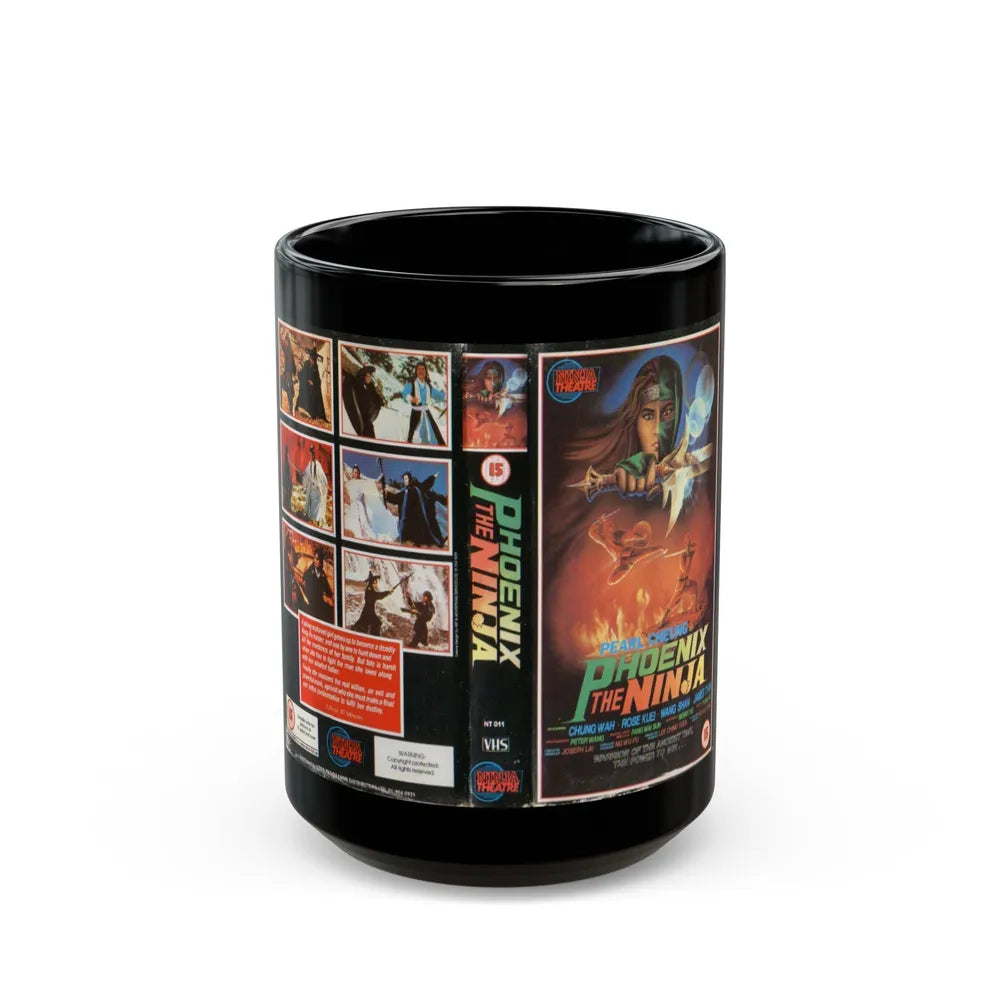 PHOENIX THE NINJA (VHS COVER) - Black Coffee Mug-15oz-Go Mug Yourself