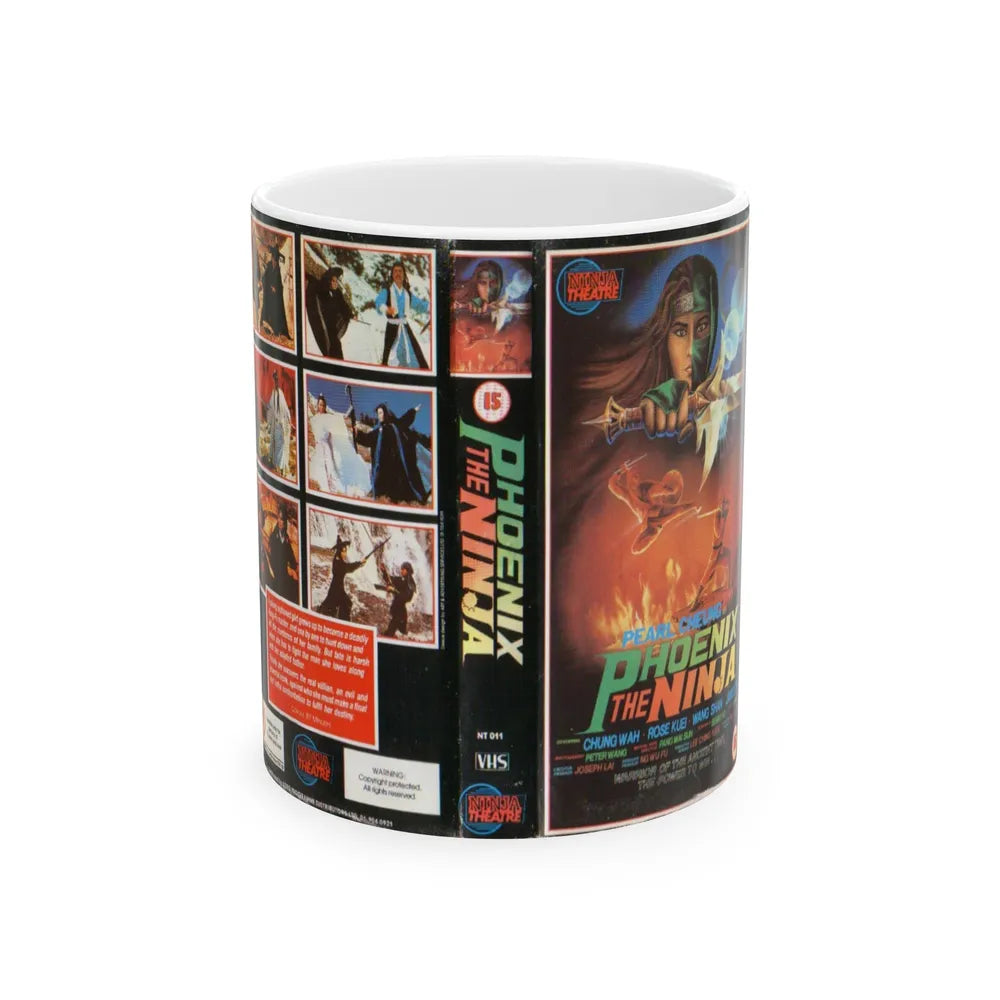 PHOENIX THE NINJA (VHS COVER) - White Coffee Mug-11oz-Go Mug Yourself