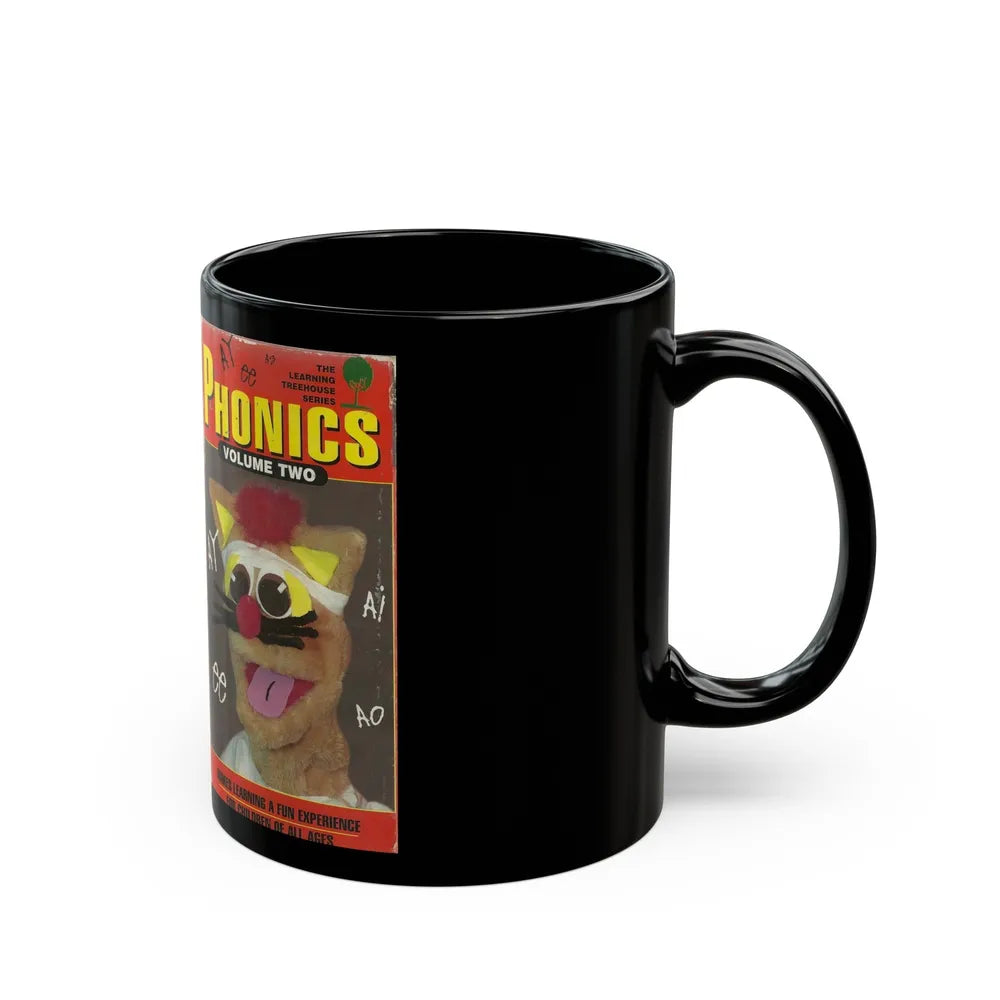 PHONICS VOLUME TWO (VHS COVER) - Black Coffee Mug-Go Mug Yourself