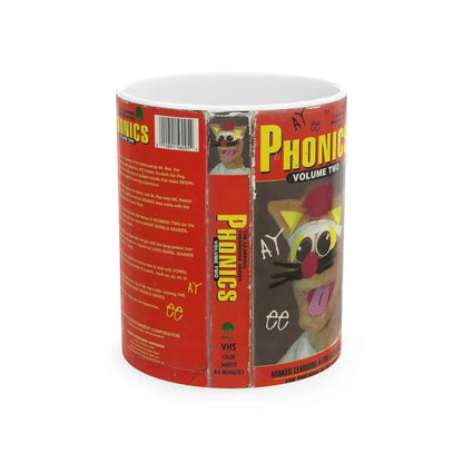 PHONICS VOLUME TWO (VHS COVER) - White Coffee Mug-11oz-Go Mug Yourself