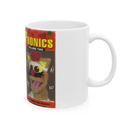 PHONICS VOLUME TWO (VHS COVER) - White Coffee Mug-Go Mug Yourself