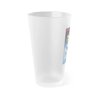 PHOTO OF A WOMAN WITH A BOAR 1987 Movie Poster - Frosted Pint Glass 16oz - Go Mug Yourself