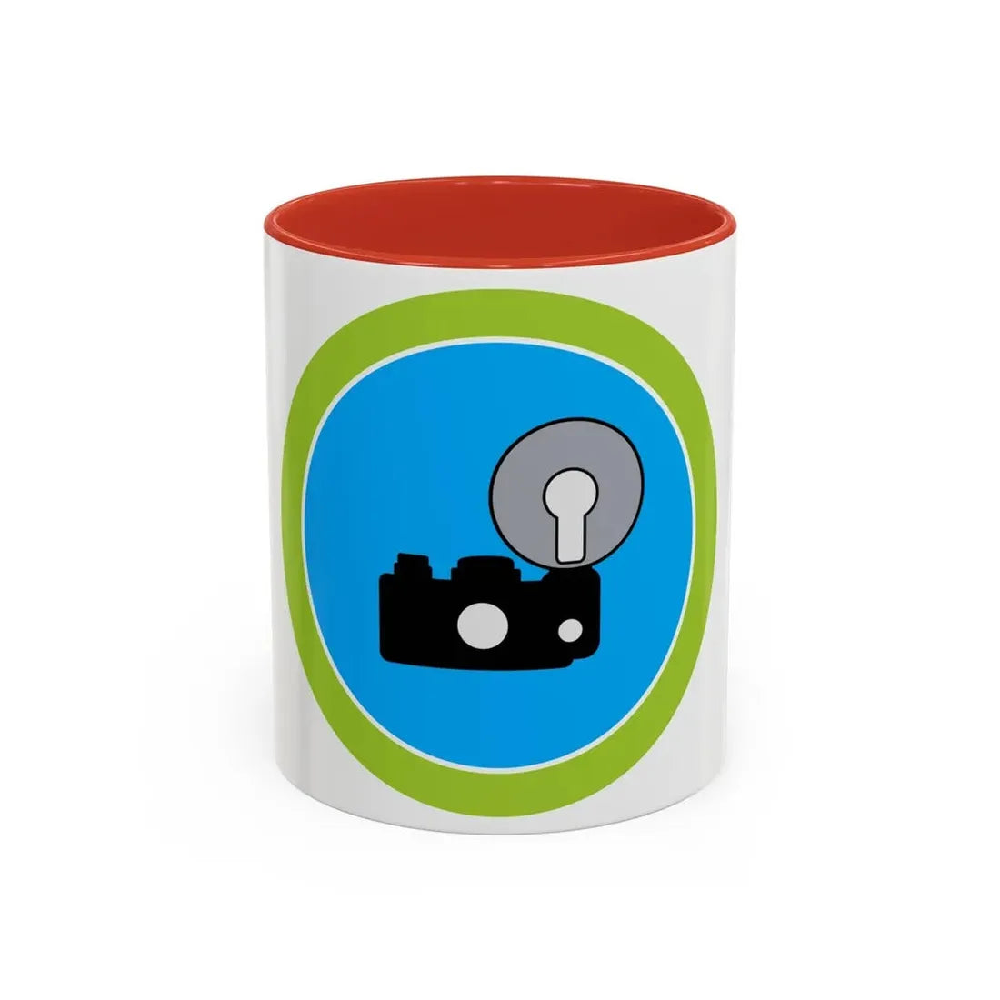 Photography (Boy Scout Merit Badge) Accent Coffee Mug 11oz Red - Go Mug Yourself