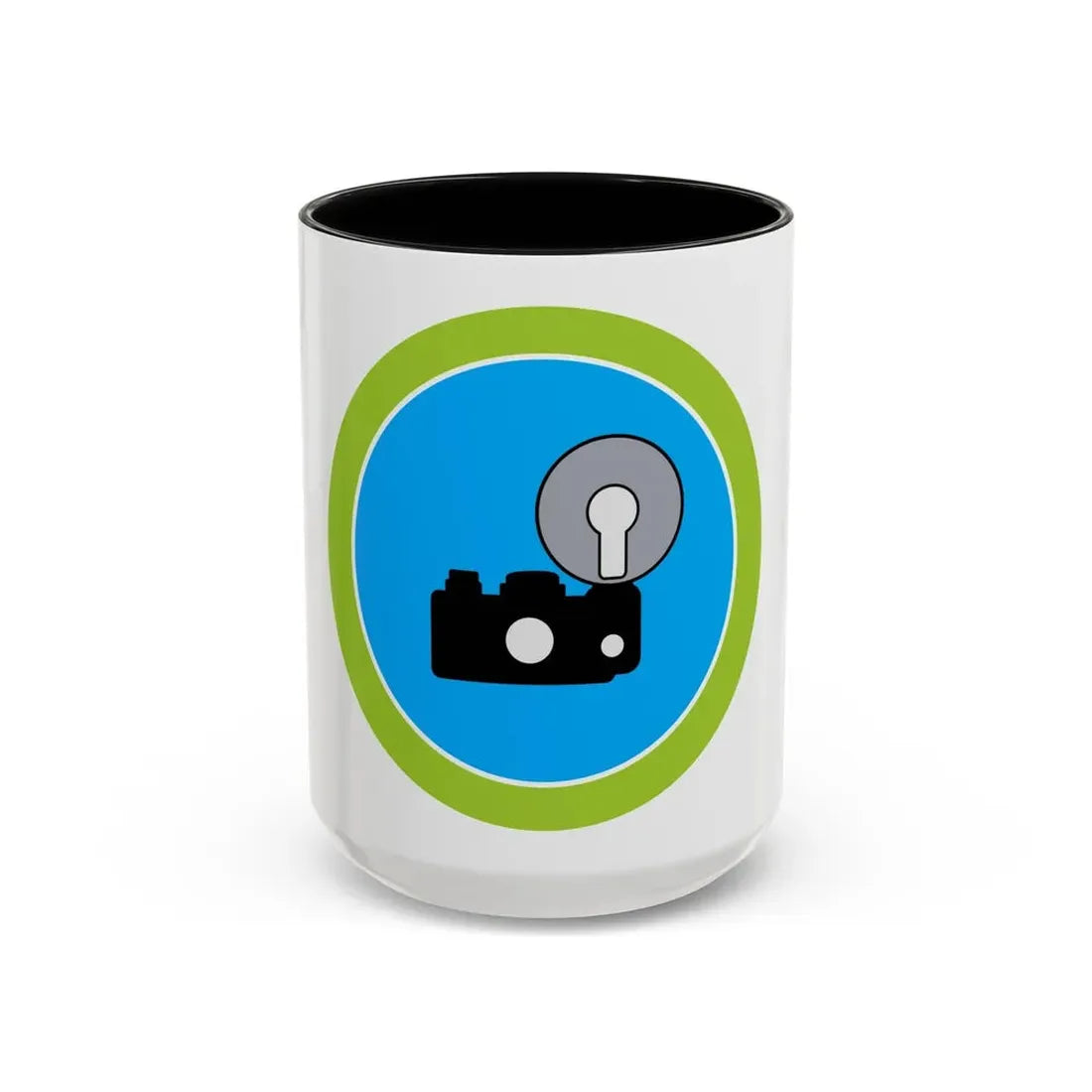 Photography (Boy Scout Merit Badge) Accent Coffee Mug 15oz Black - Go Mug Yourself