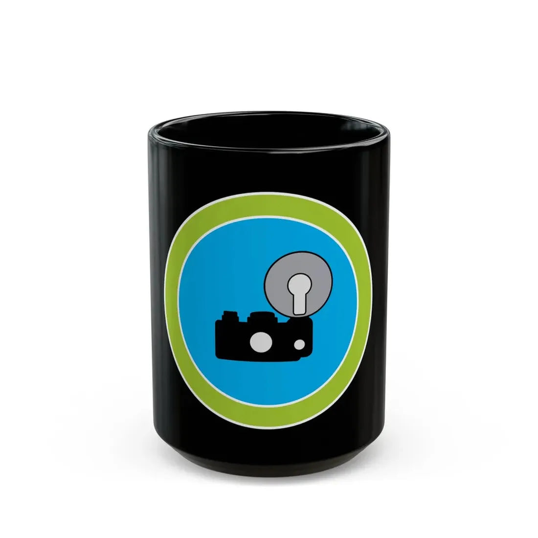 Photography (Boy Scout Merit Badge) Black Coffee Mug 15oz - Go Mug Yourself