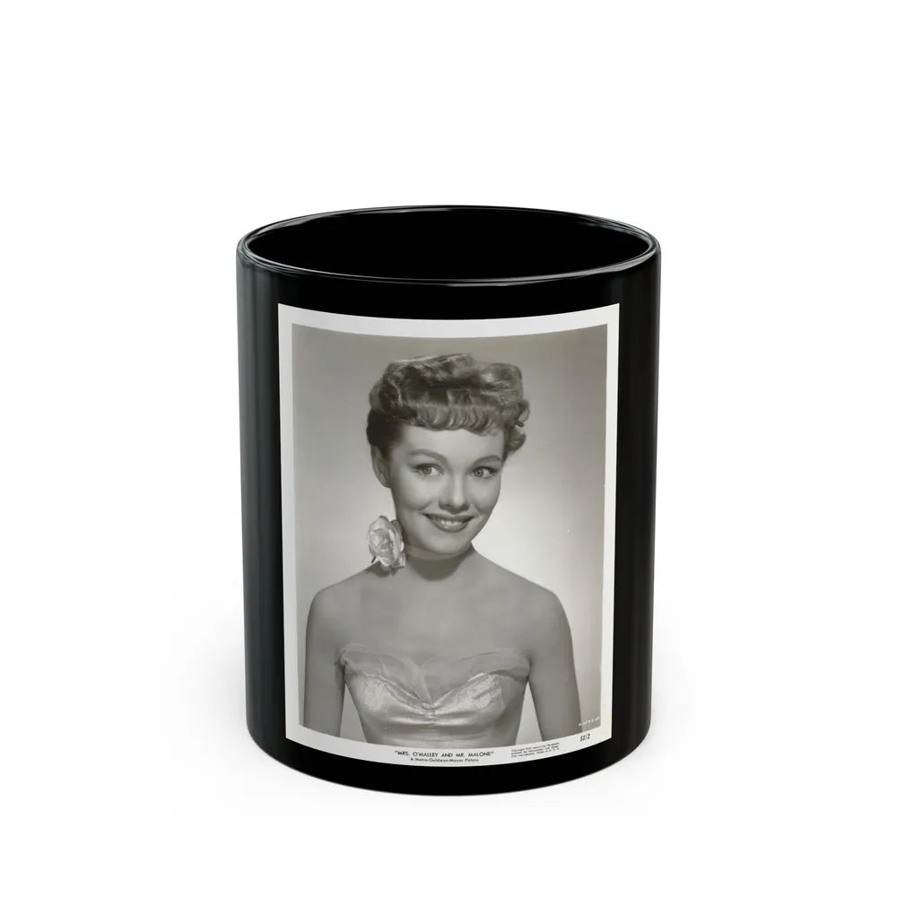 Phyllis Kirk #09 (Vintage Female Icon) Black Coffee Mug-11oz-Go Mug Yourself