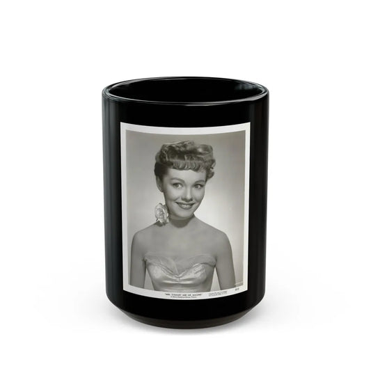 Phyllis Kirk #09 (Vintage Female Icon) Black Coffee Mug-15oz-Go Mug Yourself