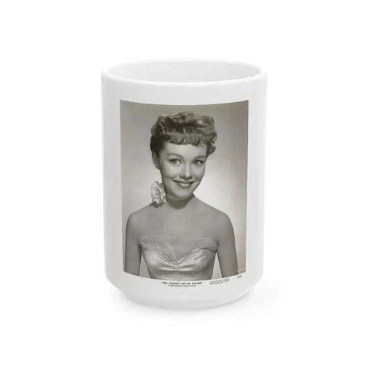 Phyllis Kirk #09 (Vintage Female Icon) White Coffee Mug 15oz - Go Mug Yourself
