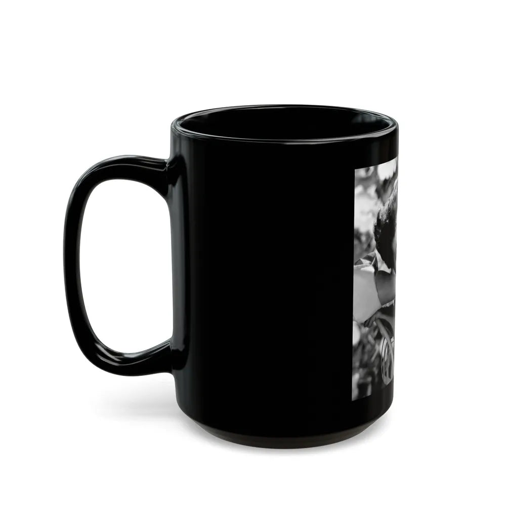 Phyllis Kirk #21 (Vintage Female Icon) Black Coffee Mug-Go Mug Yourself