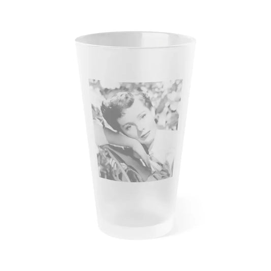 Phyllis Kirk #21 (Vintage Female Icon) Frosted Pint Glass 16oz 16oz Frosted - Go Mug Yourself