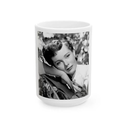 Phyllis Kirk #21 (Vintage Female Icon) White Coffee Mug 15oz - Go Mug Yourself