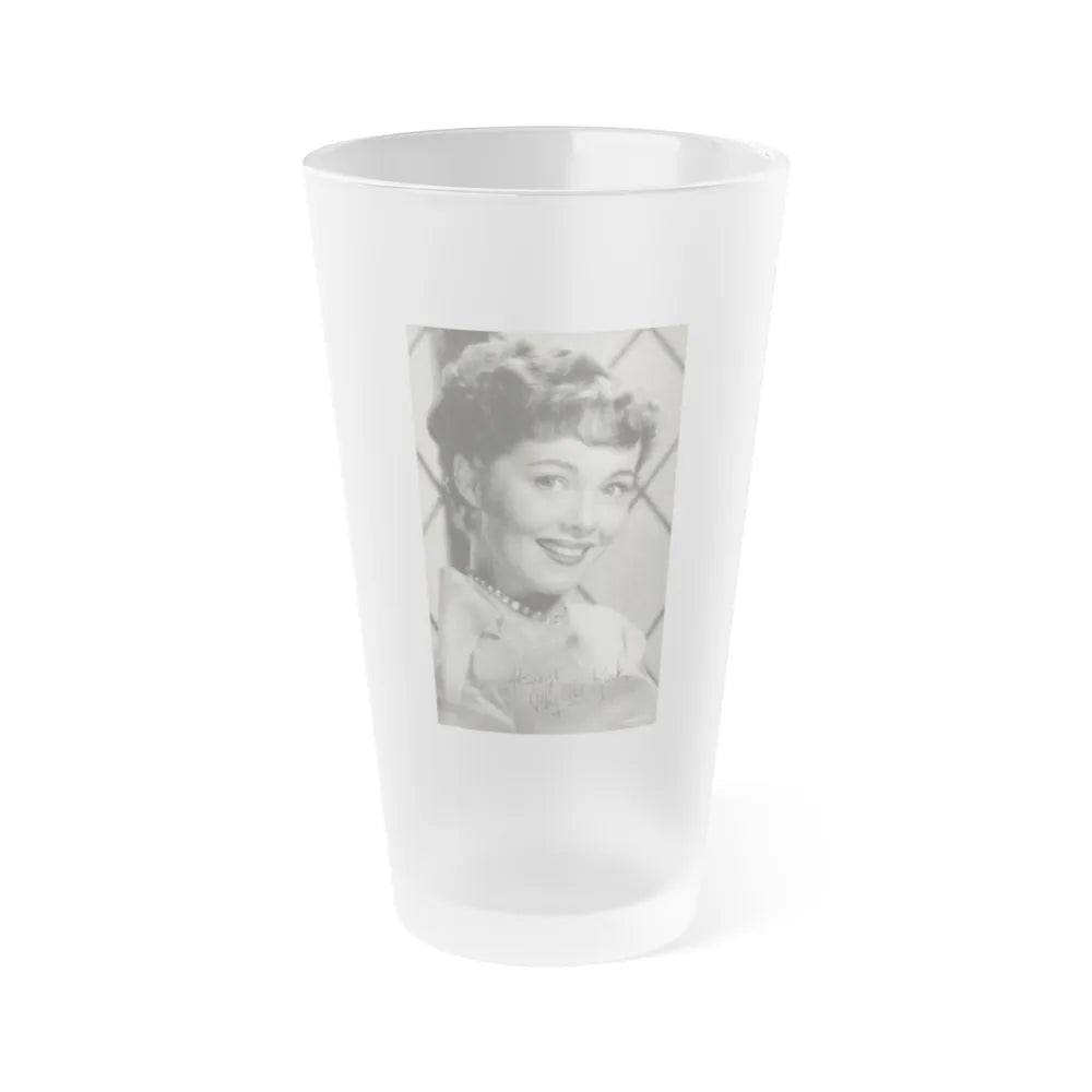 Phyllis Kirk #27 (Vintage Female Icon) Frosted Pint Glass 16oz-16oz-Frosted-Go Mug Yourself