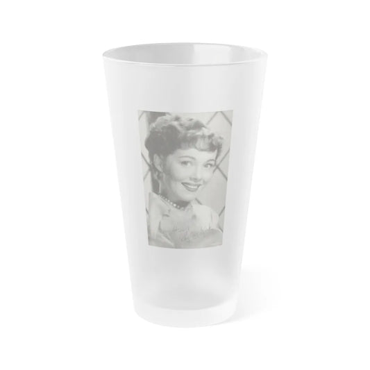 Phyllis Kirk #27 (Vintage Female Icon) Frosted Pint Glass 16oz-16oz-Frosted-Go Mug Yourself