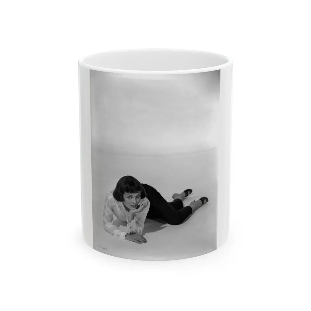 Phyllis Kirk #38 (Vintage Female Icon) White Coffee Mug-11oz-Go Mug Yourself